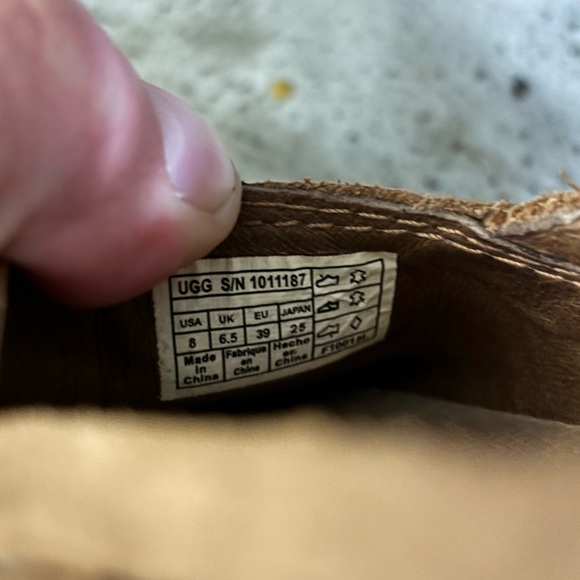 Ugg Tippie Slip On Cicily Chestnut Flat Suede Women’s Size 8 Tan Nubuck - Picture 11 of 11